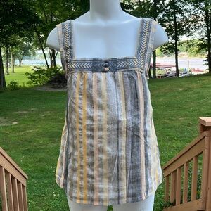 Lucky Brand boho cotton blend top M